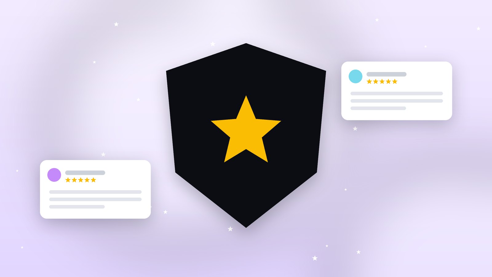 Gavel resting beside a smartphone showing star ratings